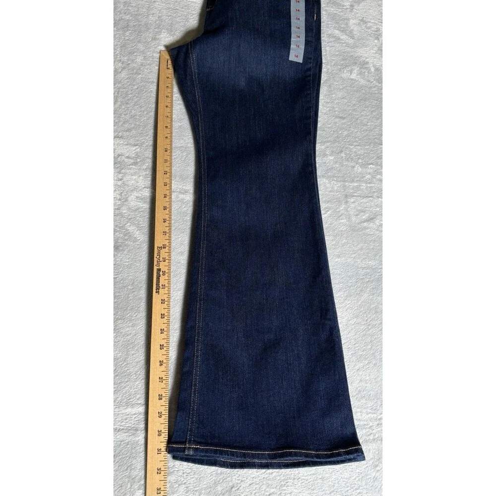 Old Navy Women’s Size 14 High-Waisted Wow Flare Dark Rinse Jeans - Picture 7 of 12